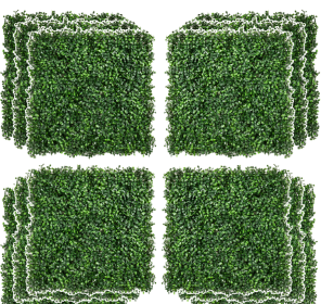 12-Piece 19.75 X 19.75  Milan Artificial Grass, Water Drainage, & Soft Feel, Light Green (Color: Green)