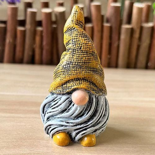 1pc Garden Gnome Resin Statue; Faceless Doll Figures Miniature Home Decoration For Lawn Ornaments Indoor Or Outdoor Patio Deck Yard Garden Lawn P