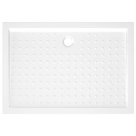 vidaXL Shower Base Tray with Dots White 70x100x4 cm ABS (Option: as picture)