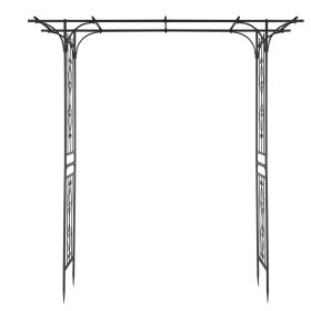 Iron Arch 206x41x216cm (Color: Black)