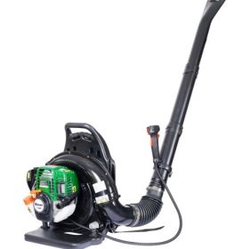 4-STROKE BACKPACK LEAF BLOWER,GAS 37.7cc,1.5HP 580CFM ,super Light Weight 16.5lbs (Color: Green)