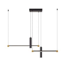 Javeriah 4 - Light Dimmable Kitchen Island Linear LED Pendant No Bulb (Option: Black Gold)