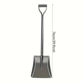 Large Carbon Steel Shovel For Gardening Agricultural Digging Garden Tools (Option: Flat Head)