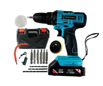 21V Max Lithium Cordless Handheld Drill Kit (Option: 1Set)