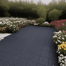 Plastic Interlocking Deck Tiles,44 Pack Patio Deck Tiles,12x12 Square Waterproof Outdoor All Weather Use, Outdoor And Indoor Patio Decking Tiles (Option: Style6)