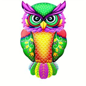 1pc Metal Owl Wall Decor, Outside Garden Decoration, Yard Art Outdoor Patio Fence Lawn Ornament, Home Decor, Room Decor, Party Supplies, Birthday (Style: Model D)