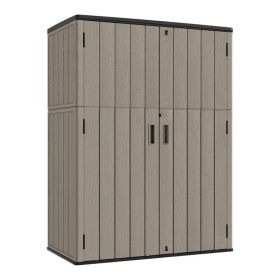 57 Cubic Foot Waterproof Outdoor Vertical Storage Shed (Option: Sheds Storage)